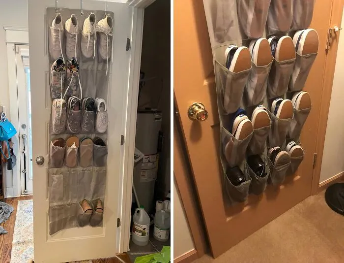 Keep Your Shoes In Check With This <a Style="Display:inline;" Href=" Https://Www.amazon.com/Amazon-Basics-Over-Door-Organizer/Dp/B07227pwvp?pf_rd_p=793bb218-280a-4137-9df0-6e18a45fd555&pf_rd_r=x78qxt5w1apcc8jmqv4h&sr=1-5-2e8f7887-Dd8e-4bf5-8847-A2e2f5b04938&th=1&linkcode=ll1&tag=bpjaguar-20&linkid=6f1a4ea71eafbf22590000f0c3430813&language=en_us&ref_=as_li_ss_tl " Target="_blank"> <span Style="Font:inherit;color:#d74b1f;"> Over-The-Door Hanging Shoe Organizer</Span> - No Assembly Required!