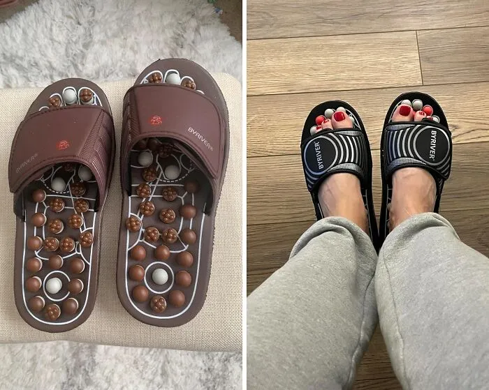 Slip Into Pure Bliss With These <a Style="Display:inline;" Href="Https://Www.amazon.com/Gp/Product/B0795qyrjp?&linkcode=ll1&tag=bpwalrus-20&linkid=98cabefdbc6e46d1e2088c3583d98df1&language=en_us&ref_=as_li_ss_tl " Target="_blank">     <span Style="Font: Inherit; Color: #d74b1f;"> Plantar Fasciitis Relief Foot Massager Slippers</Span>