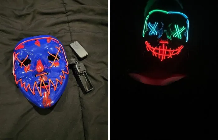 Forget Boring Masks, This <a Style="Display:inline;" Href="Https://Www.amazon.com/Oybete-Halloween-Festival-Cosplay-Costume/Dp/B0b7x7vtp7?th=1&linkcode=ll1&tag=bppanther-20&linkid=997e638a65cf52d7b34f8f7a5f616770&language=en_us&ref_=as_li_ss_tl " Target="_blank">     <span Style="Font: Inherit; Color: #d74b1f;"> Light-Up Mask</Span> Will Make You The Life (Or Afterlife) Of The Party This Halloween