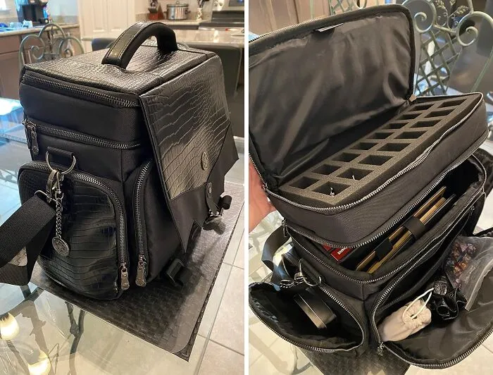 Travel Light, Play Hard With This Stylish <a Style="Display:inline;" Href=" Https://Www.amazon.com/Enhance-Collectors-Rpg-Adventurers-Dnd/Dp/B09fsbkv7j?ie=utf8&th=1&linkcode=ll1&tag=bpseal-20&linkid=e554aacb64f1395427f7f8022c71cbb8&language=en_us&ref_=as_li_ss_tl " Target="_blank"> <span Style="Font:inherit;color:#d74b1f;"> Travel Bag</Span> - Books, Dice, And Accessories All In One Place!
