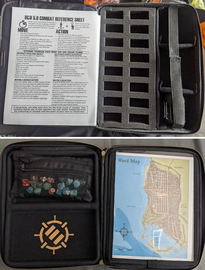 Keep It All Together: <a Style="Display:inline;" Href=" Https://Www.amazon.com/Enhance-Tabletop-Organizer-Case-Built/Dp/B08lmwyrvd?crid=275lp7vh96zb5&dib=eyj2ijoimsj9.oxb_aexntx4tgjp1djsweprg05kg7krxwlkb0x-Sp3vb2eseo8wr0nik_-Bgexubfvgsjqyos2xr32gykow7nvto49j0g__hcdcaga23wylfvlsqe8gqziz9frcdoljpkhty7tqircqz1lovlz1fc8tmwcdjjv-Nvvajlqnx4eot6ycpu-Wcfywcc8fec9cgxoo_xjhp081zy5wl_xjd8anw8afwhjdtxdbytxv9gjtbmaghhwxubluccn4sniy0nq3x8yubztpambfoxsw4ujn21comz582copempdk9ty.z6ibhdkc4le5r66gkokekw1jurzteucnihgwrexoary&dib_tag=se&keywords=dnd+character+folios&qid=1724758590&sprefix=dnd+character+folios%2caps%2c303&sr=8-6&linkcode=ll1&tag=bpseal-20&linkid=e35379d985f57390748ed82a60805b62&language=en_us&ref_=as_li_ss_tl " Target="_blank"> <span Style="Font:inherit;color:#d74b1f;"> Organizer Case </Span> With Dice Area, Erasable Panel & Mini Tray