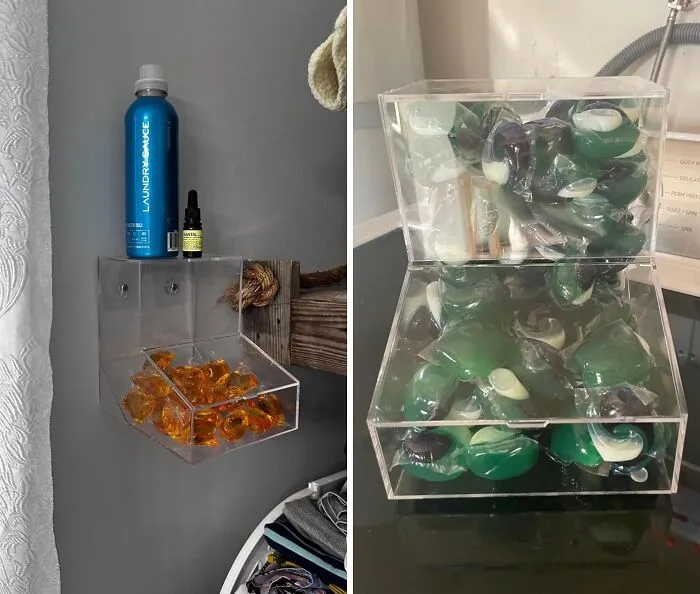 No More Fumbling Around For Laundry Pods! This <a Style="Display:inline;" Href="Https://Www.amazon.com/Dp/B0d3tcddvr?asc_item-ID=amzn1.ideas.1ceeq7ey9jrin&linkcode=ll1&tag=bpcrab-20&linkid=8f338fd84102c8dd34acf5526fa3b113&language=en_us&ref_=as_li_ss_tl " Target="_blank">     <span Style="Font: Inherit; Color: #d74b1f;"> Laundry Pods Container With 2 Lids</Span> Keeps Everything Organized And Easy To Access