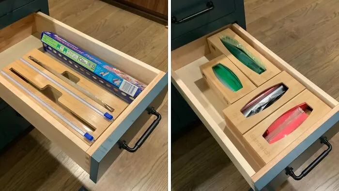 Your Kitchen Drawers Are About To Go From 'Chaotic Mess' To 'Organized Bliss' With This <a Style="Display:inline;" Href="Https://Www.amazon.com/Dp/B0b76qggpv?asc_item-ID=amzn1.ideas.1ceeq7ey9jrin&linkcode=ll1&tag=bpcrab-20&linkid=d5000dffa7f77940a99019dedcc15a51&language=en_us&ref_=as_li_ss_tl " Target="_blank">     <span Style="Font: Inherit; Color: #d74b1f;"> Bamboo Storage Bag Organizer</Span>