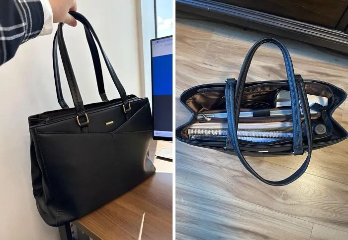 Ditch The Frumpy Briefcase And Upgrade Your Work Style With This Chic And Functional  <a Style="Display:inline;" Href="Https://Www.amazon.com/Waterproof-Leather-Computer-Business-Briefcase/Dp/B085q6xmqc?th=1&linkcode=ll1&tag=bpsquid-20&linkid=61ef285cbd90b9c550896fc91cccedcd&language=en_us&ref_=as_li_ss_tl " Target="_blank">     <span Style="Font: Inherit; Color: #d74b1f;"> Laptop Tote Bag</Span> – It's The Perfect Way To Carry Your Laptop (And Your Life) In Style