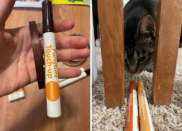 Furniture Scratches, Who? Quickly Touch Up Scuffs And Stains With These Pro-Quality <a Style="Display:inline;" Href=" Https://Www.amazon.com/Dp/B073wjtnh5?ascsubtag=7718238%2c8%2c49%2cd%2c0%2c0%2cbf-Web-Hf%2c900%3a2%3b974%3a3%3b1125%3a1%3b1338%3a1%2c50044267%2c0%2c0%2c0&btn_ref=srctok-C721b2b8b1fc67ba&th=1&linkcode=ll1&tag=bpeagle-20&linkid=e98a0951236425d948068e36736dcd1f&language=en_us&ref_=as_li_ss_tl " Target="_blank"> <span Style="Font:inherit;color:#d74b1f;"> Touch-Up Markers</Span>