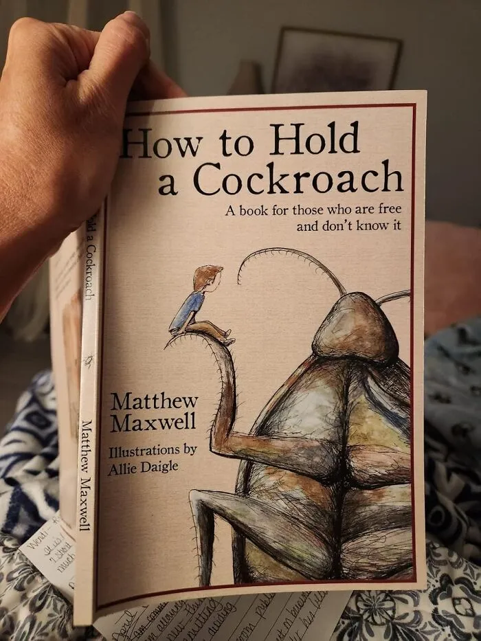 <a Style="Display:inline;" Href="Https://Www.amazon.com/How-Hold-Cockroach-Book-Those/Dp/173335333x?crid=1etsmgp8r073e&dib=eyj2ijoimsj9.dqof1rdhojq6nx7tu0a0-Dm0goeuc0b9cduwaieulc3lns5bxx_zo3ngr8s8fmunmaspaxxe1sx_1iyojalmbdku5udkbjutpz1szfsc3pe.prnkemlbxuh2k7eoihddbgy4jgkep_arei_p25zmjoc&dib_tag=se&keywords=weird+books&qid=1722601095&sprefix=weird+books%2caps%2c261&sr=8-150&linkcode=ll1&tag=bpkomodo-20&linkid=294e6c5c0fc4fa8e7c054483b1f15ab9&language=en_us&ref_=as_li_ss_tl" Target="_blank"><span Style="Font: Inherit; Color: #d74b1f;"> How To Hold A Cockroach: A Book For Those Who Are Free And Don't Know It</Span>: A Philosophical Exploration Disguised As An Insect-Handling Guide? Sign Us Up! This Book Might Just Convince You That Even The Most Reviled Creatures Have Something To Teach Us About Life, Freedom, And Maybe Even A Little Bit Of Squeamishness