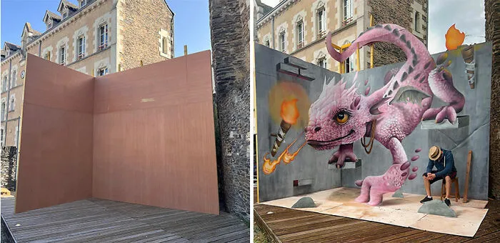 Artist From France Creates Incredible 3D Graffiti And It’s Not For The Faint Of Heart (37 New Pics)