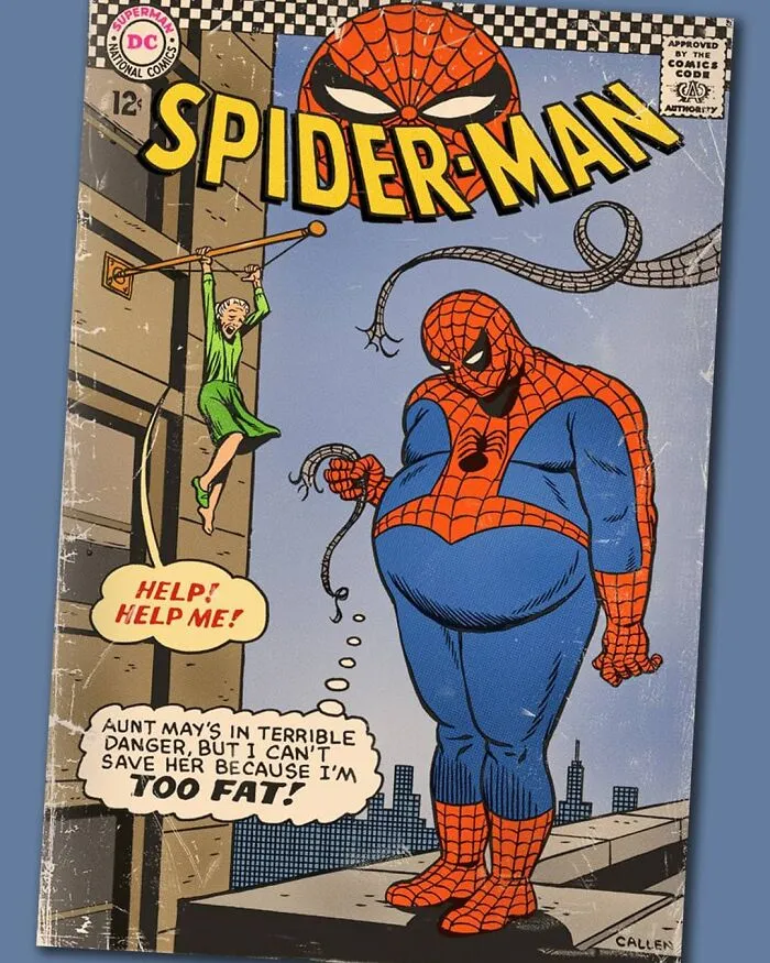 This Artist Created 26 Hilarious Vintage Makeovers Of DC And Marvel Comic Book Covers