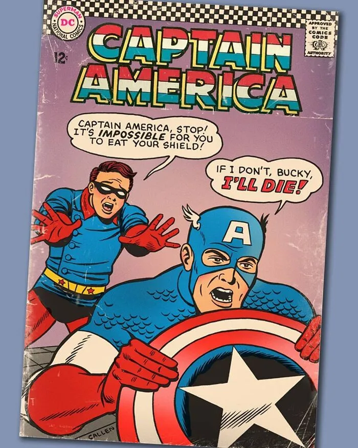 This Artist Created 26 Hilarious Vintage Makeovers Of DC And Marvel Comic Book Covers
