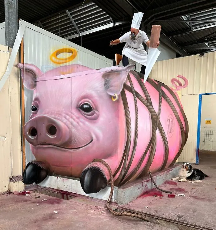 Artist From France Creates Incredible 3D Graffiti And It’s Not For The Faint Of Heart (37 New Pics)