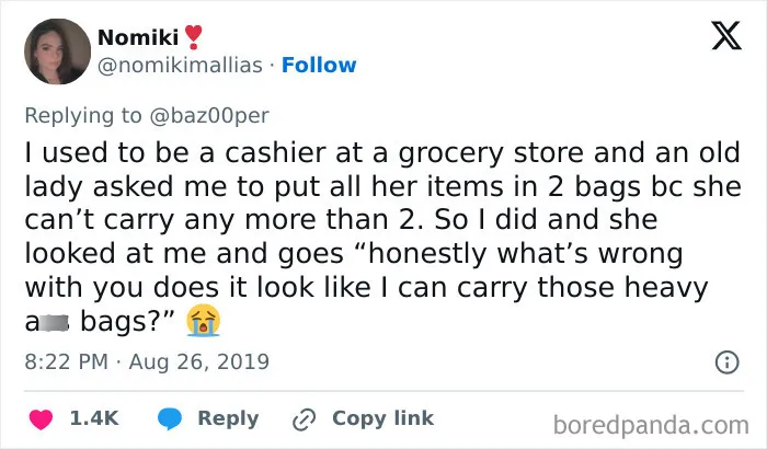 As If Having More Bags Is Going To Make Things Lighter Somehow