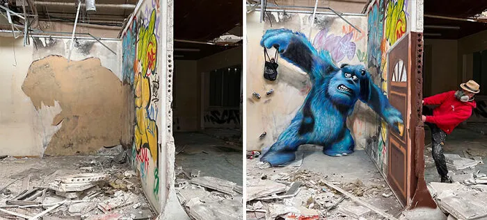 Artist From France Creates Incredible 3D Graffiti And It’s Not For The Faint Of Heart (37 New Pics)