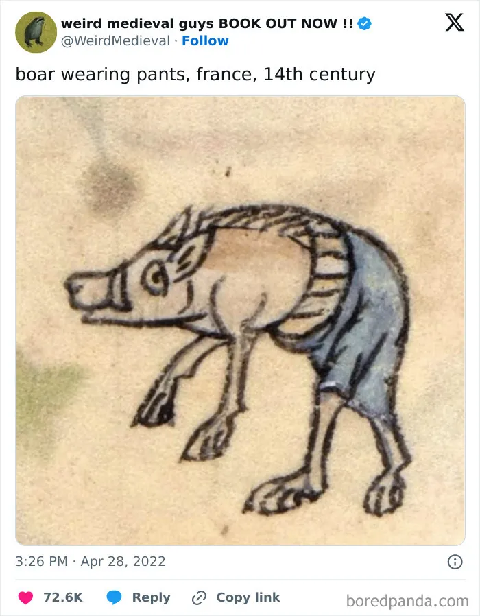 Medieval Boar With Pants