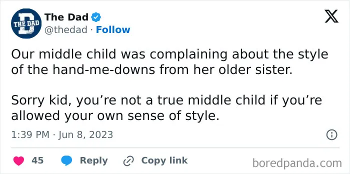 35 Funny Posts Drawing Attention To The Often Forgotten Middle Children