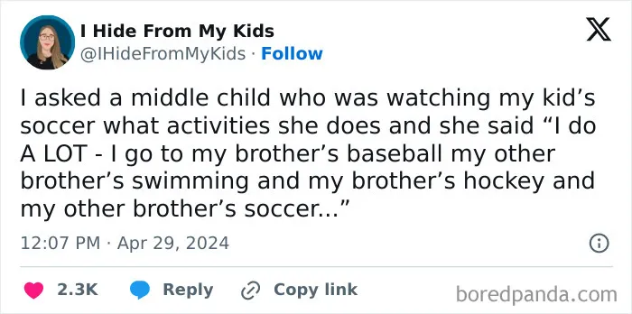 35 Funny Posts Drawing Attention To The Often Forgotten Middle Children