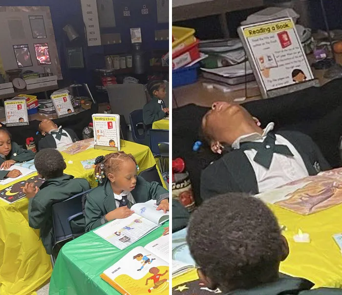 Parenting Is Hard. How Am I Supposed To Discipline My Daughter With A Straight Face, When Her Teacher Sends Me Pictures Of Her Falling Asleep In Class