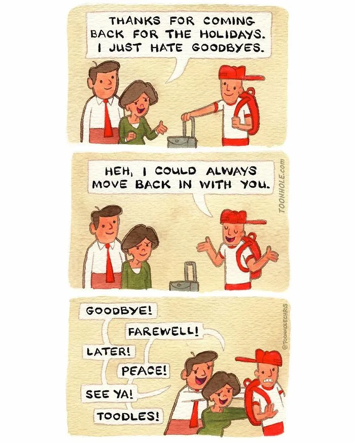 ToonHole Chris: 27 Hilariously Dark Comics With Surprising Twists (New Pics)
