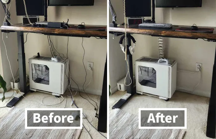 Tame The Cable Jungle Under Your Desk With This   <a Style="Display:inline;" Href="Https://Www.amazon.com/Dp/B0741mrctn?asc_item-ID=amzn1.ideas.c38x6n8c5ajl&th=1&linkcode=ll1&tag=bpibis-20&linkid=26bfa2e66668936f8f479624e6653407&language=en_us&ref_=as_li_ss_tl " Target="_blank"><span Style="Font: Inherit; Color: #d74b1f;"> Vivo Vertebrae Cable Management Kit</Span> - It's The Organizational Guru Your Tangled Cords Have Been Waiting For