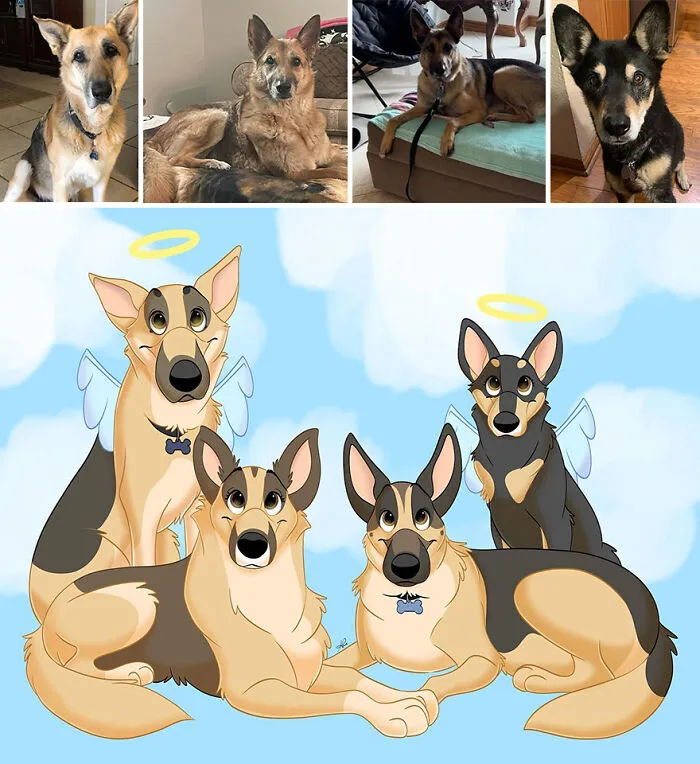 22 Adorable Pet Portraits In Disney Style By This Artist (New Pics)