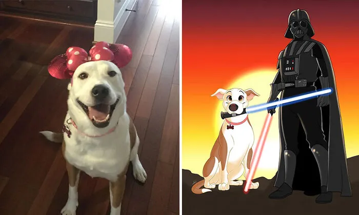 22 Adorable Pet Portraits In Disney Style By This Artist (New Pics)