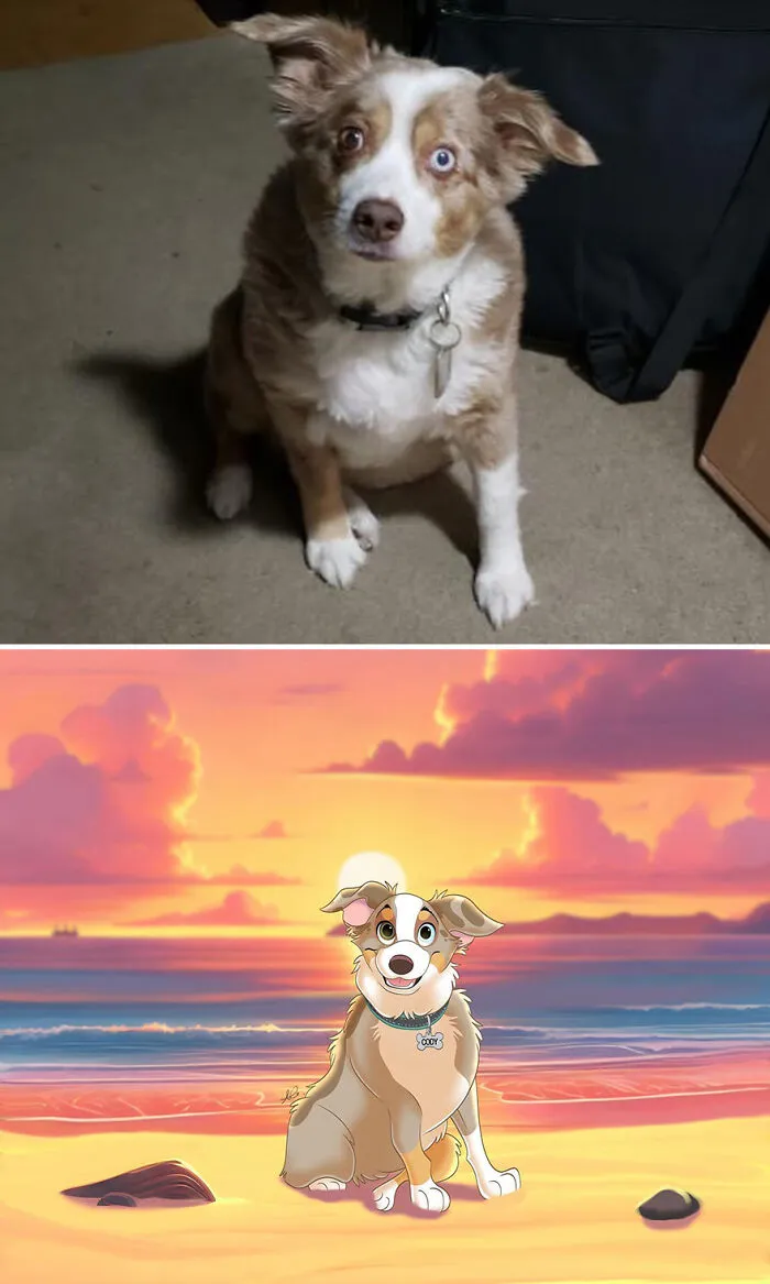 22 Adorable Pet Portraits In Disney Style By This Artist (New Pics)