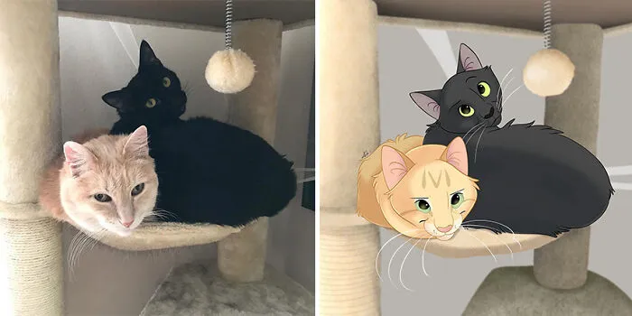 22 Adorable Pet Portraits In Disney Style By This Artist (New Pics)