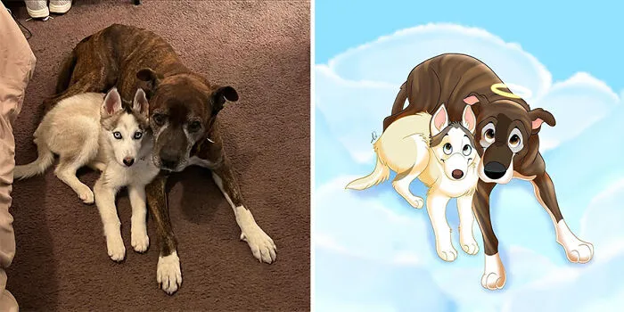 22 Adorable Pet Portraits In Disney Style By This Artist (New Pics)