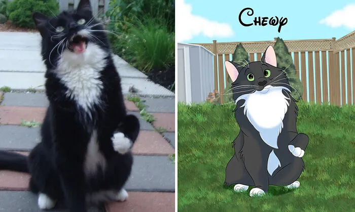 22 Adorable Pet Portraits In Disney Style By This Artist (New Pics)