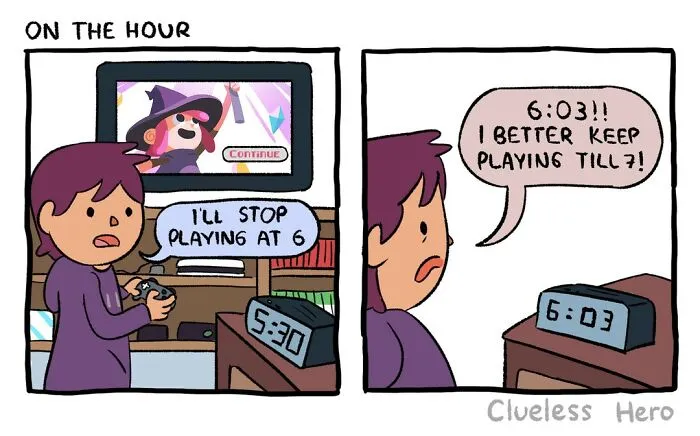 Gamer Humor: 31 Comics About A “Clueless Hero” Created By These Two Artists (New Pics)