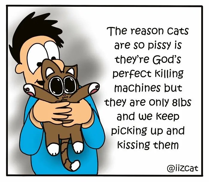20 Funny New Comics By Nick Filippou That Nail Life With A Cat
