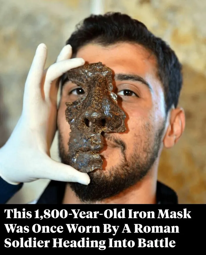 This 1,800-Year-Old Iron Mask Was Once Worn By A Roman Soldier Heading Into Battle