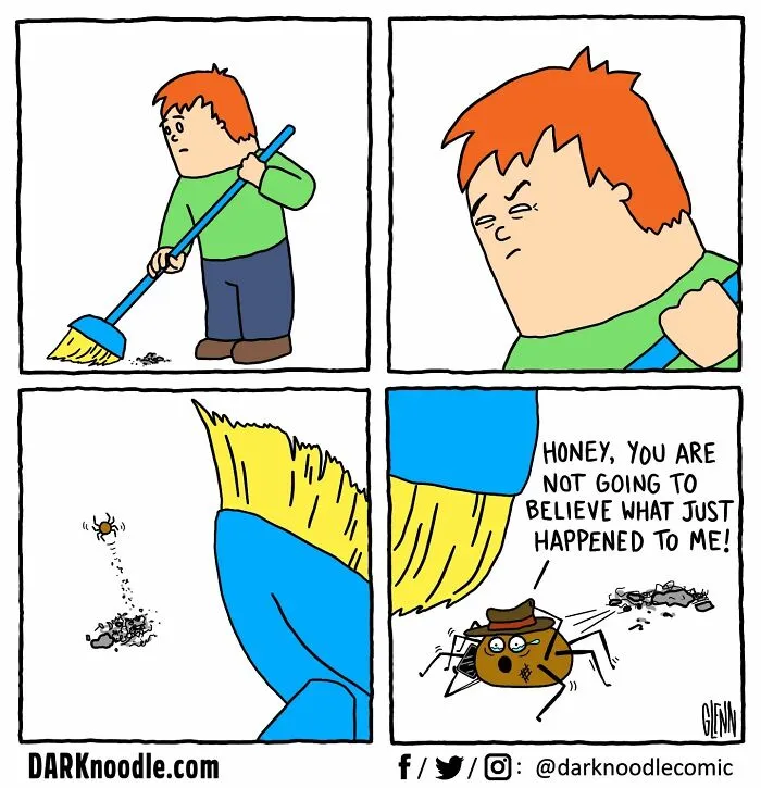 30 Comics By DARKnoodle That Blend Dark Humor With Everyday Absurdity