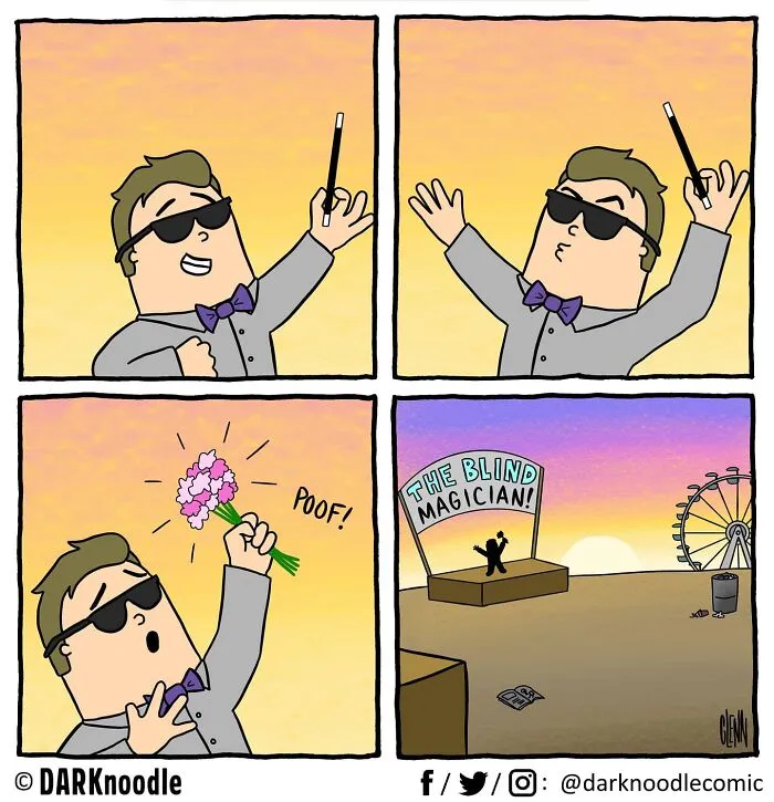 30 Comics By DARKnoodle That Blend Dark Humor With Everyday Absurdity