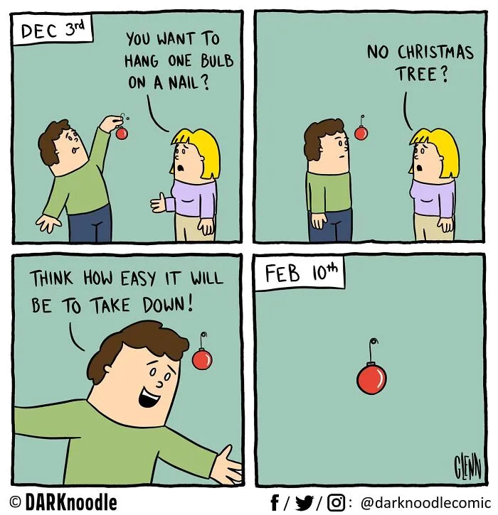 30 Comics By DARKnoodle That Blend Dark Humor With Everyday Absurdity