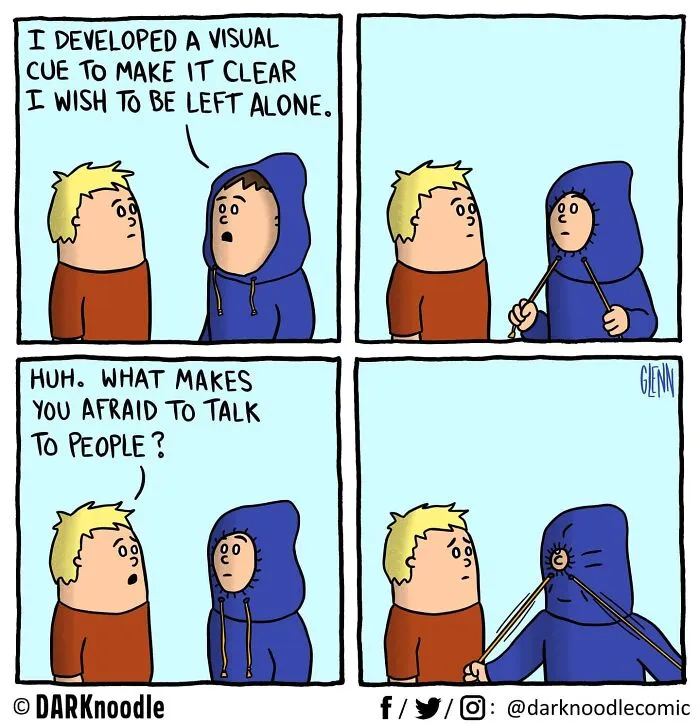 30 Comics By DARKnoodle That Blend Dark Humor With Everyday Absurdity