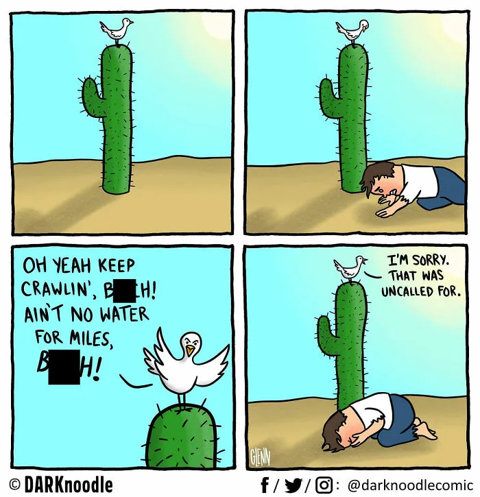 30 Comics By DARKnoodle That Blend Dark Humor With Everyday Absurdity