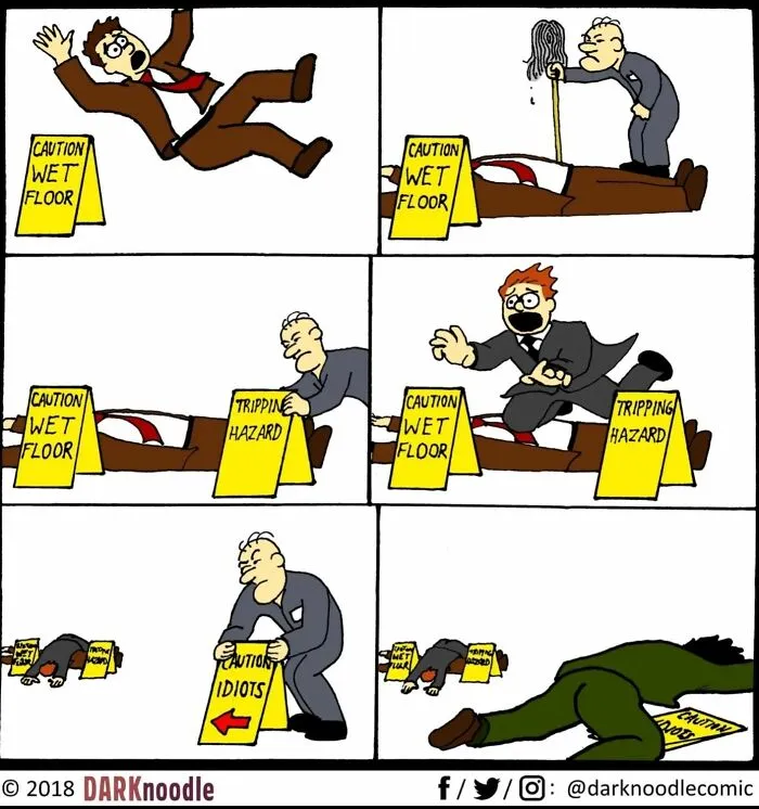 30 Comics By DARKnoodle That Blend Dark Humor With Everyday Absurdity
