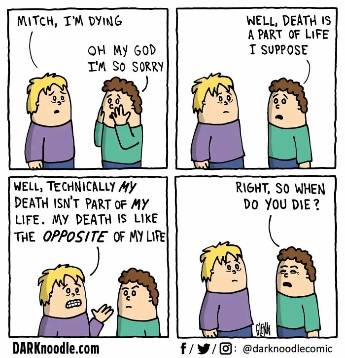 30 Comics By DARKnoodle That Blend Dark Humor With Everyday Absurdity