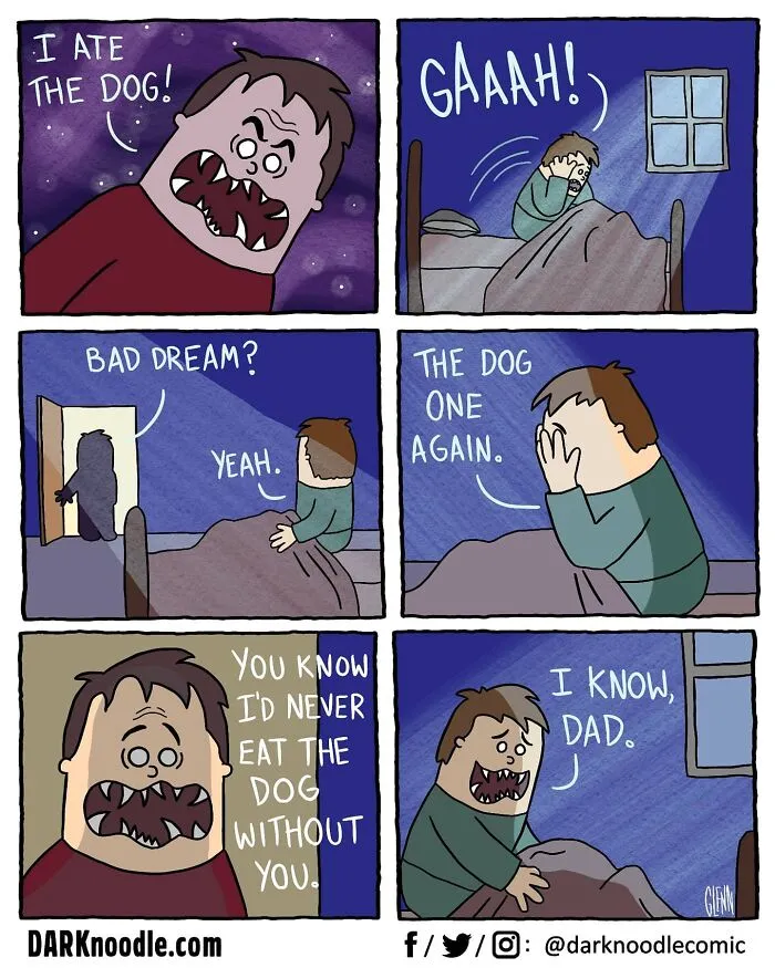 30 Comics By DARKnoodle That Blend Dark Humor With Everyday Absurdity
