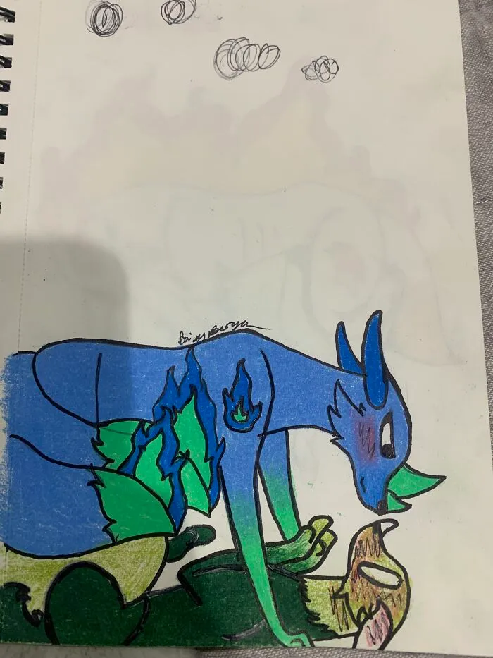 Luna (Blue) & Eucalyptus ( Green)