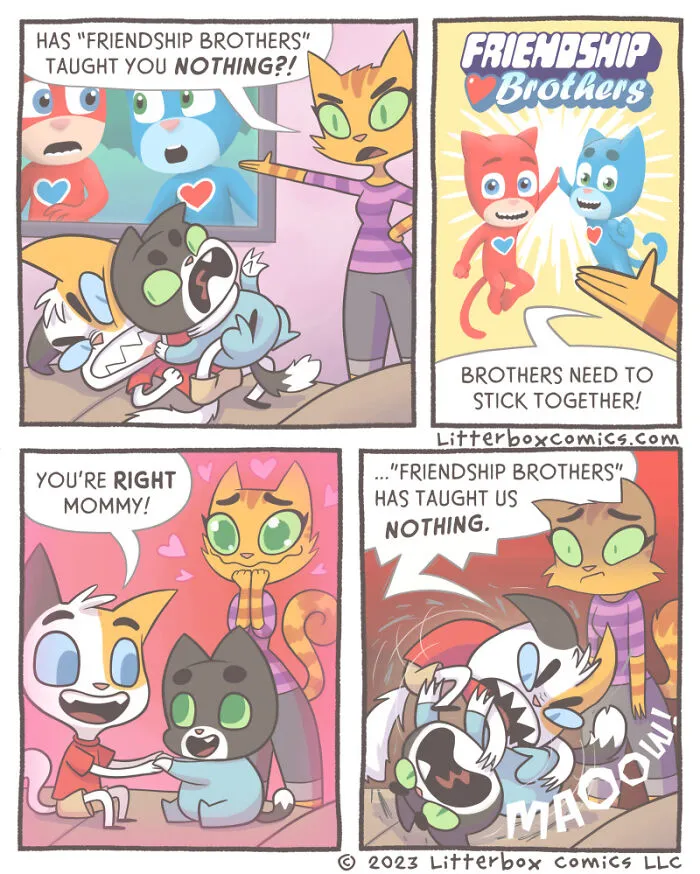 Capturing The Chaos Of Family Life In My Latest Cat Comics (20 New Pics)