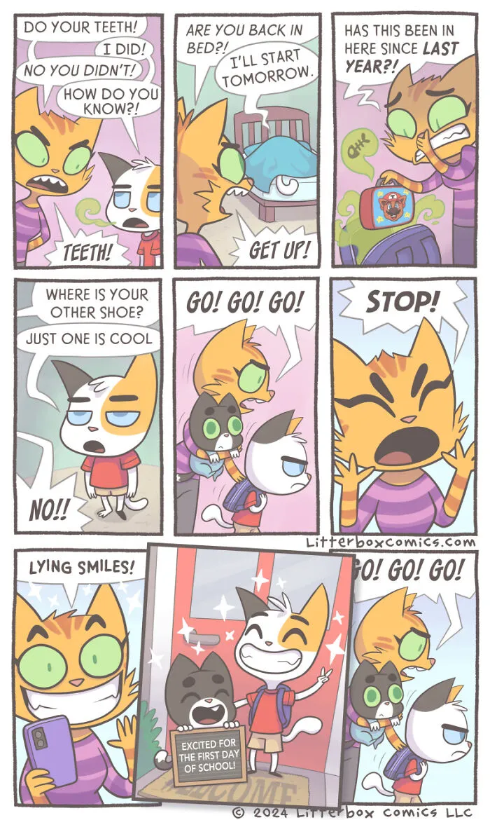 Capturing The Chaos Of Family Life In My Latest Cat Comics (20 New Pics)