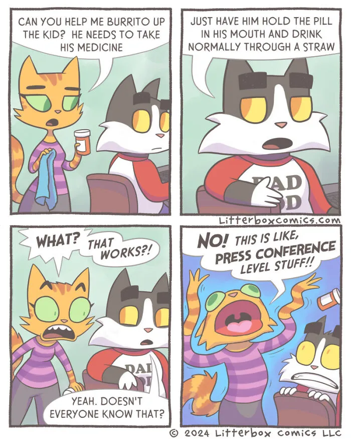 Capturing The Chaos Of Family Life In My Latest Cat Comics (20 New Pics)