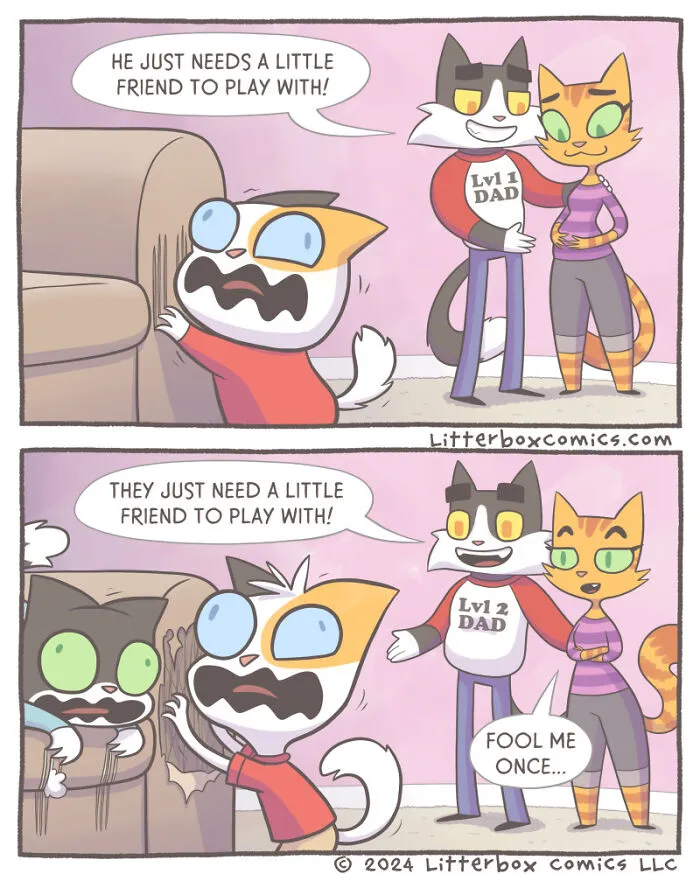 Capturing The Chaos Of Family Life In My Latest Cat Comics (20 New Pics)