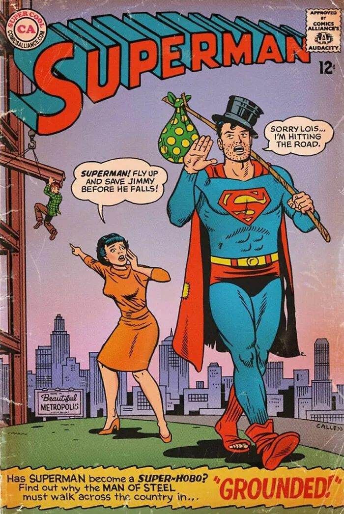 This Artist Created 26 Hilarious Vintage Makeovers Of DC And Marvel Comic Book Covers