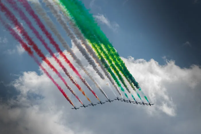 I Photographed The Frecce Tricolori Flyover