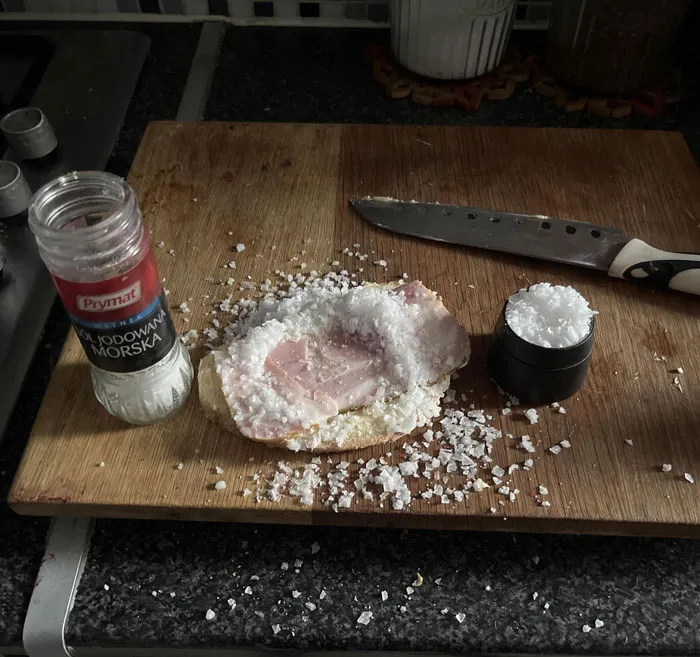 "morning breakfast features a great dose of sodium" - <span Style="Font:inherit;color:#808080"> the-real-kuzhy</Span>