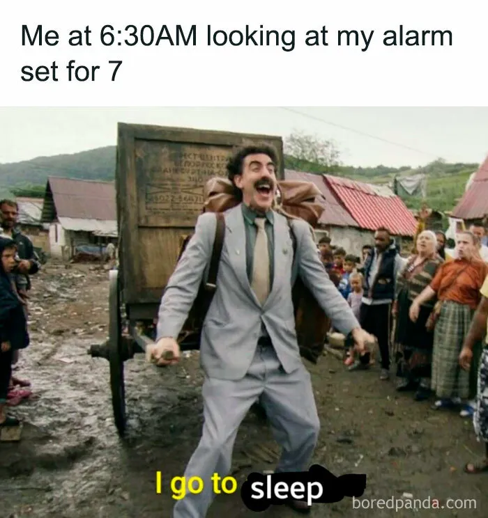 “Me at 6:30 A.M. on Sunday”