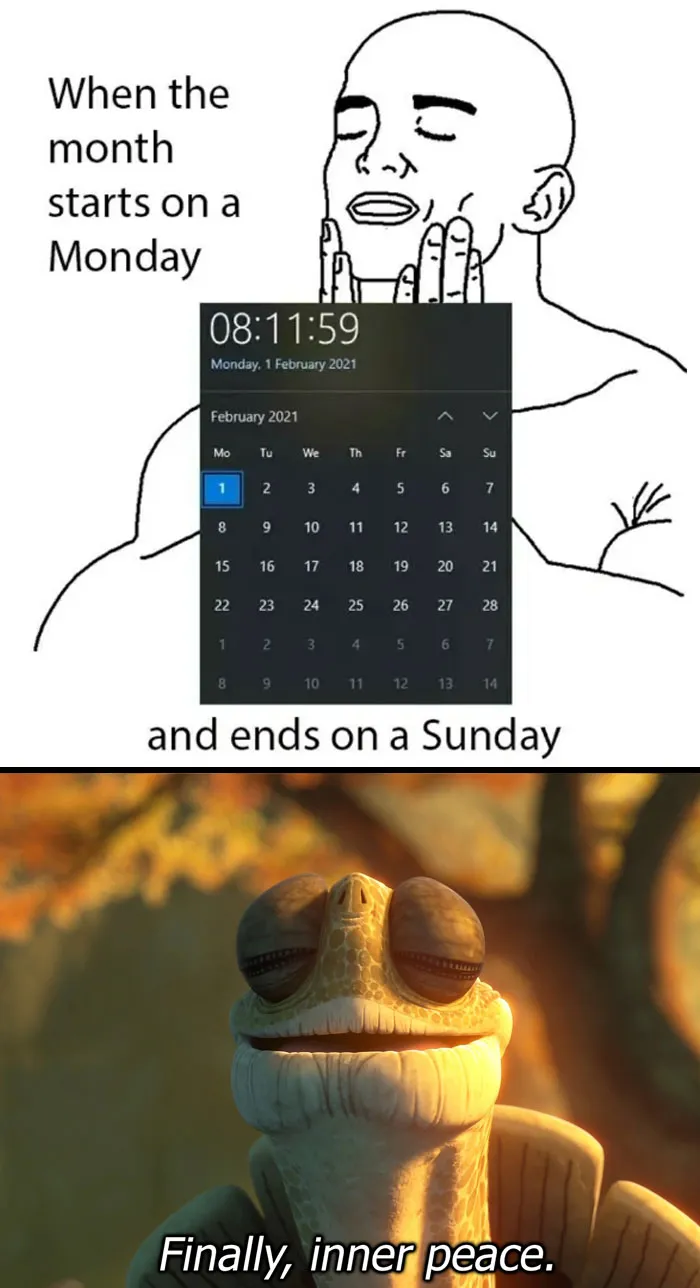 A Peaceful Month