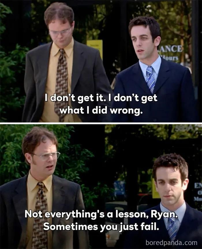 ”Not Everything’s A Lesson...”